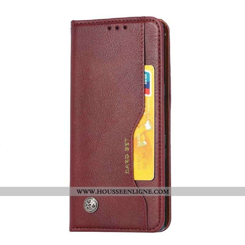 Flip Cover iPhone 13 Pro Simili Cuir Porte-Cartes