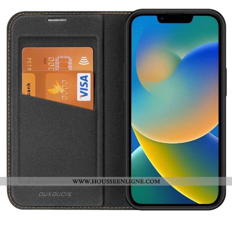 Flip Cover iPhone 14 Plus Double Porte-Cartes Dux Ducis