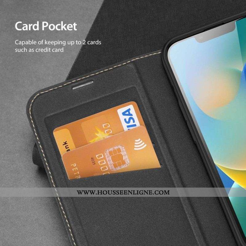 Flip Cover iPhone 14 Plus Double Porte-Cartes Dux Ducis