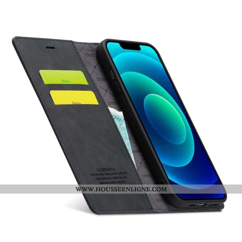 Flip Cover iPhone 14 Plus Simili Cuir Lc.Imeeke