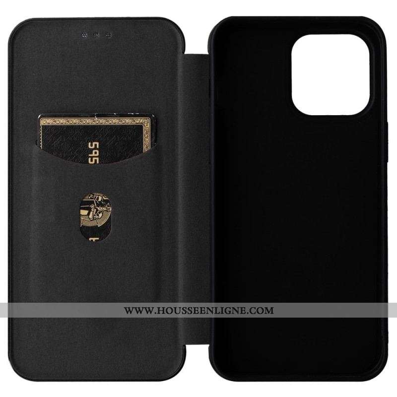 Flip Cover iPhone 14 Pro Fibre Carbone Colorée