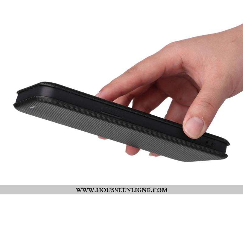 Flip Cover iPhone 14 Pro Fibre Carbone Colorée