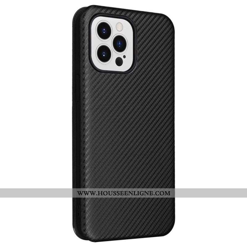 Flip Cover iPhone 14 Pro Fibre Carbone Colorée
