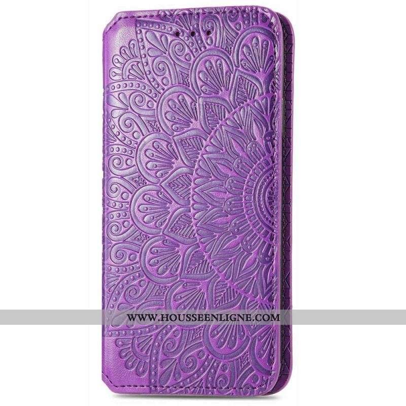 Flip Cover iPhone 14 Pro Max Feuilles Tribales