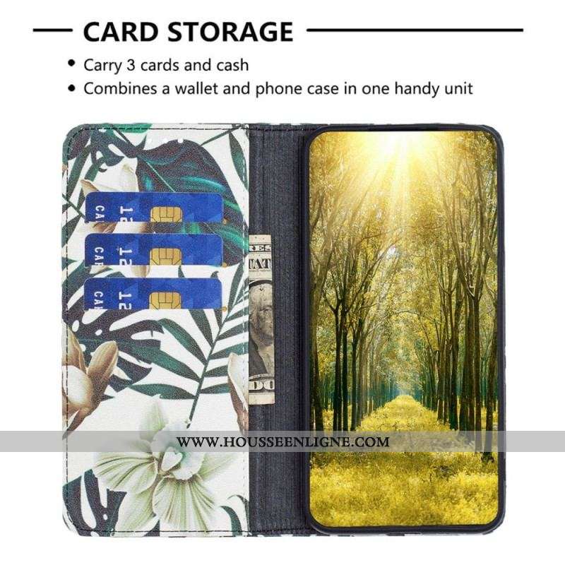 Flip Cover iPhone 14 Pro Max Feuilles