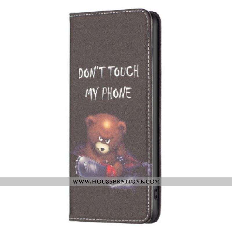 Flip Cover iPhone 14 Pro Max Ours Dangereux