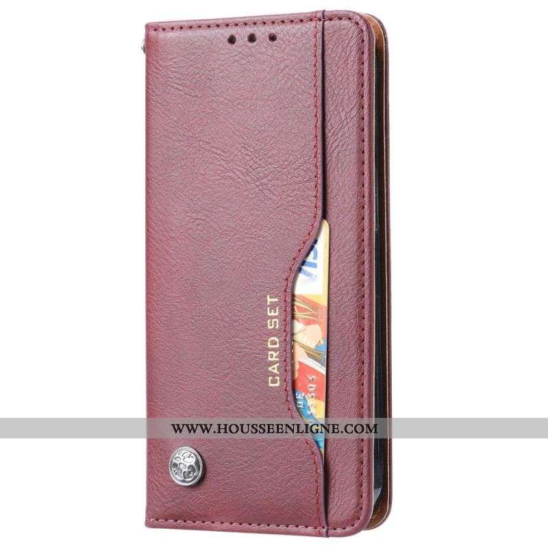 Flip Cover iPhone 14 Pro Max Simili Cuir Porte-Cartes