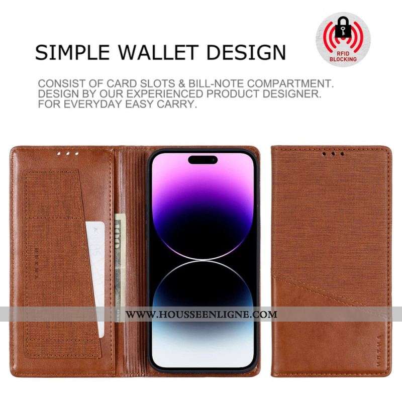 Flip Cover iPhone 14 Pro Style Canevas RFID