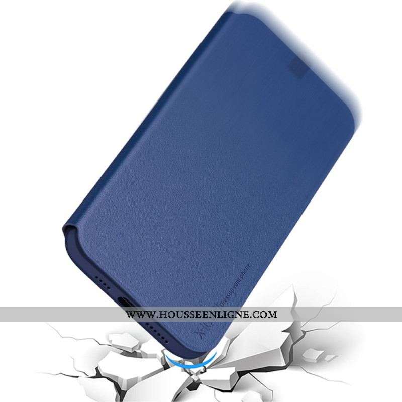 Flip Cover iPhone 14 Simili Cui X-Level