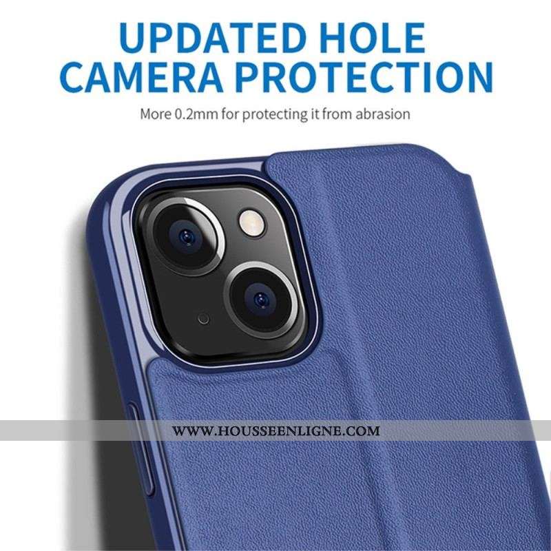 Flip Cover iPhone 14 Simili Cui X-Level