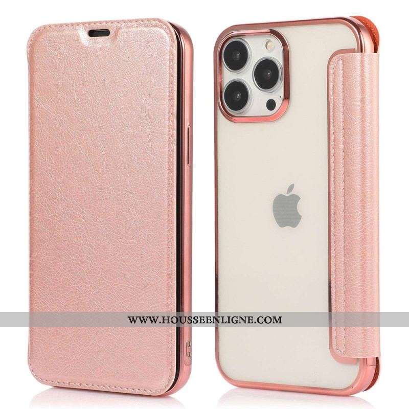 Flip Cover iPhone 14 Simili Cuir Porte-Carte