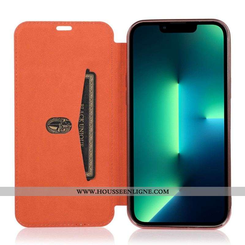 Flip Cover iPhone 14 Simili Cuir Porte-Carte