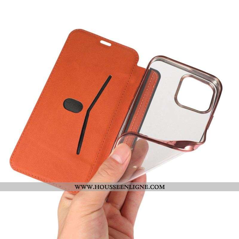 Flip Cover iPhone 14 Simili Cuir Porte-Carte