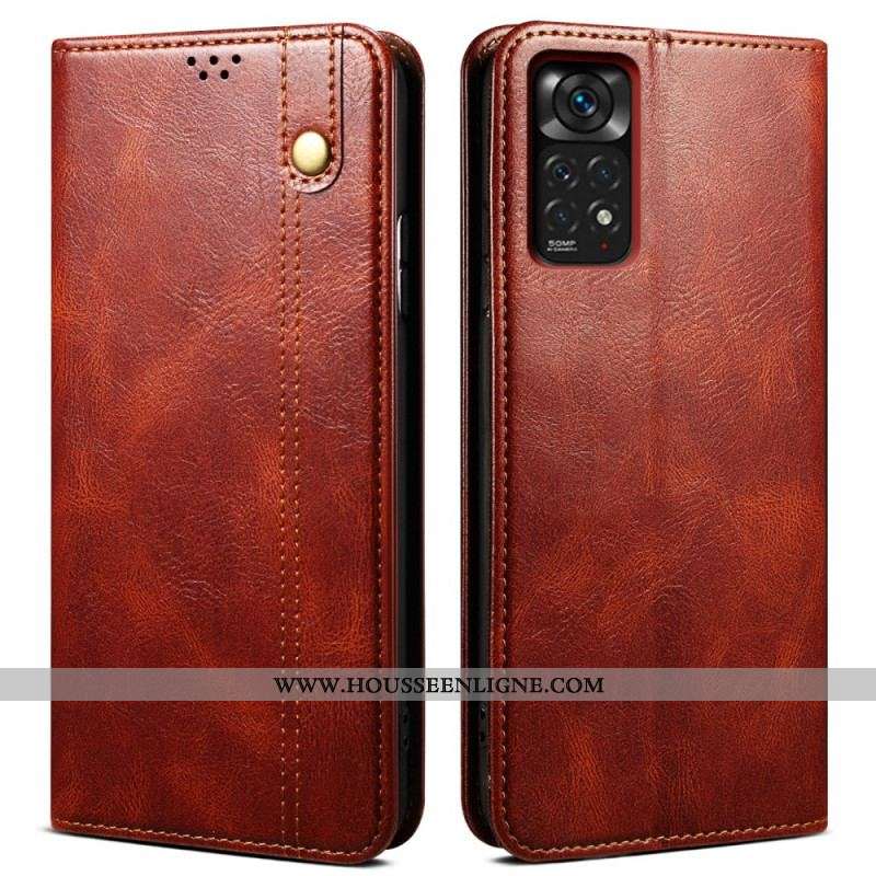 Flip Xiaomi Redmi Note 11 / 11s Simili Cuir Ciré