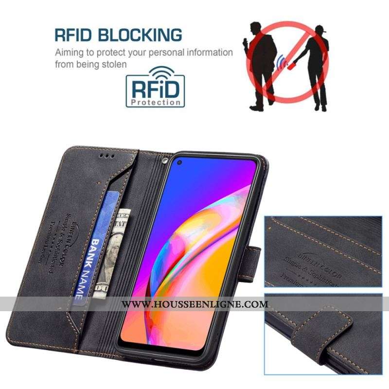 Housse BINFEN COLOR Oppo A94 5G Simili Cuir