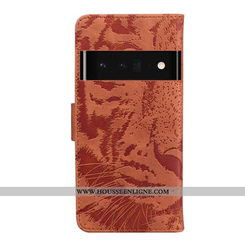 Housse Google Pixel 6 Pro Empreinte Face de Tigre
