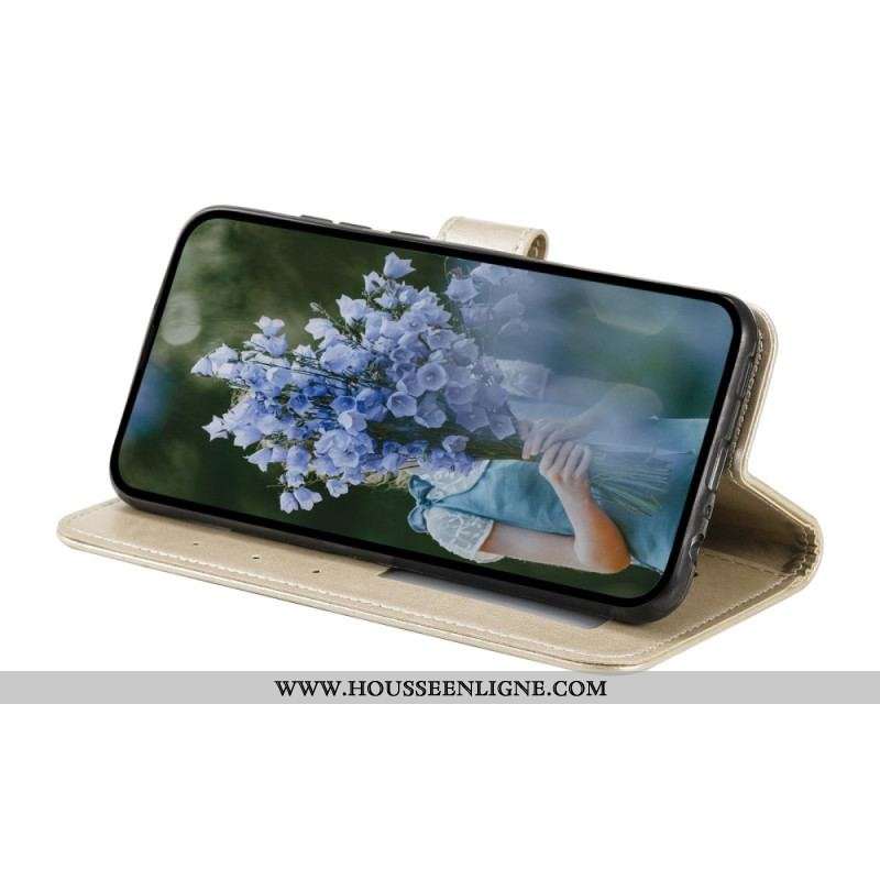 Housse Huawei Mate 50 Pro Mandala Soleil avec Lanière