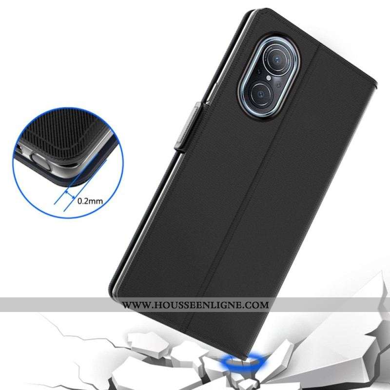 Housse Huawei Mate 50 Pro Miroir et Porte-Cartes Amovible