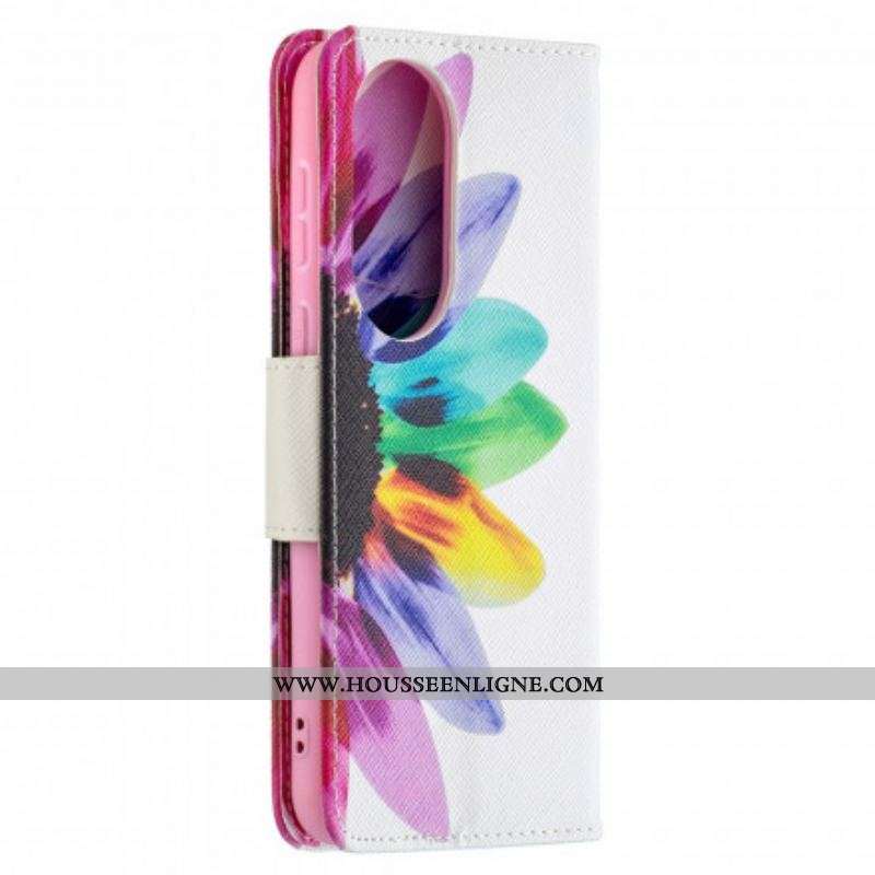 Housse Huawei P50 Fleur Aquarelle