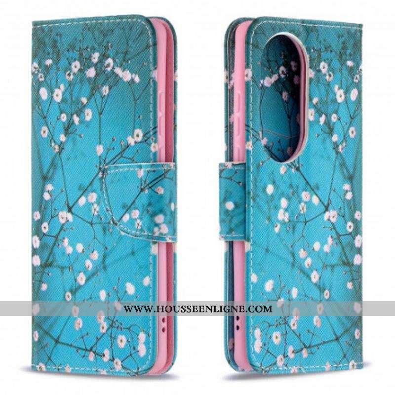 Housse Huawei P50 Pro Arbre Fleuri