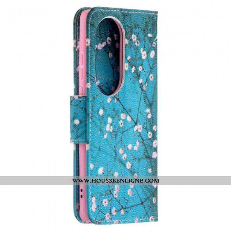 Housse Huawei P50 Pro Arbre Fleuri
