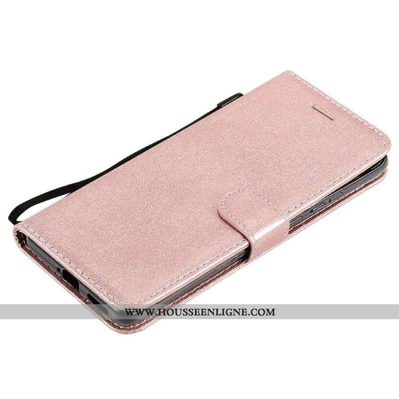 Housse Huawei P50 Pro Effet Cuir à Lanière