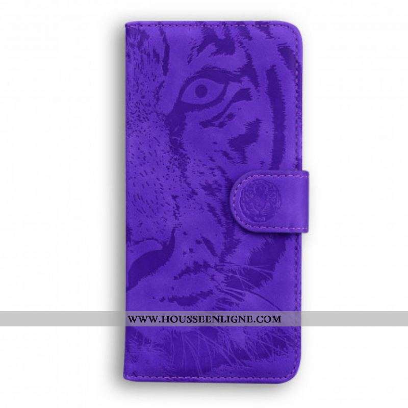 Housse Huawei P50 Pro Empreinte Face de Tigre