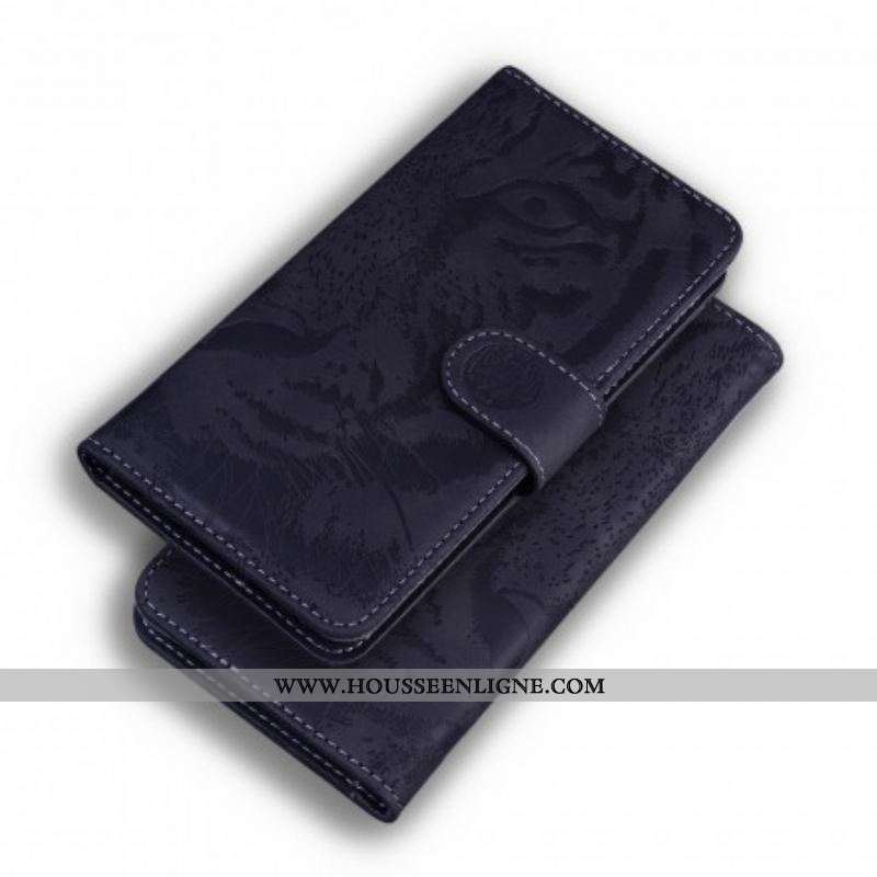 Housse Huawei P50 Pro Empreinte Face de Tigre