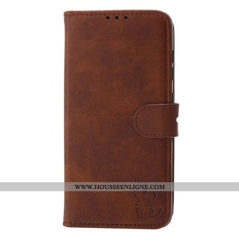 Housse Huawei P50 Pro Simili Cuir Chaton