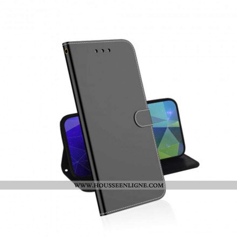 Housse Huawei P50 Pro Simili Cuir Couverture MIroir