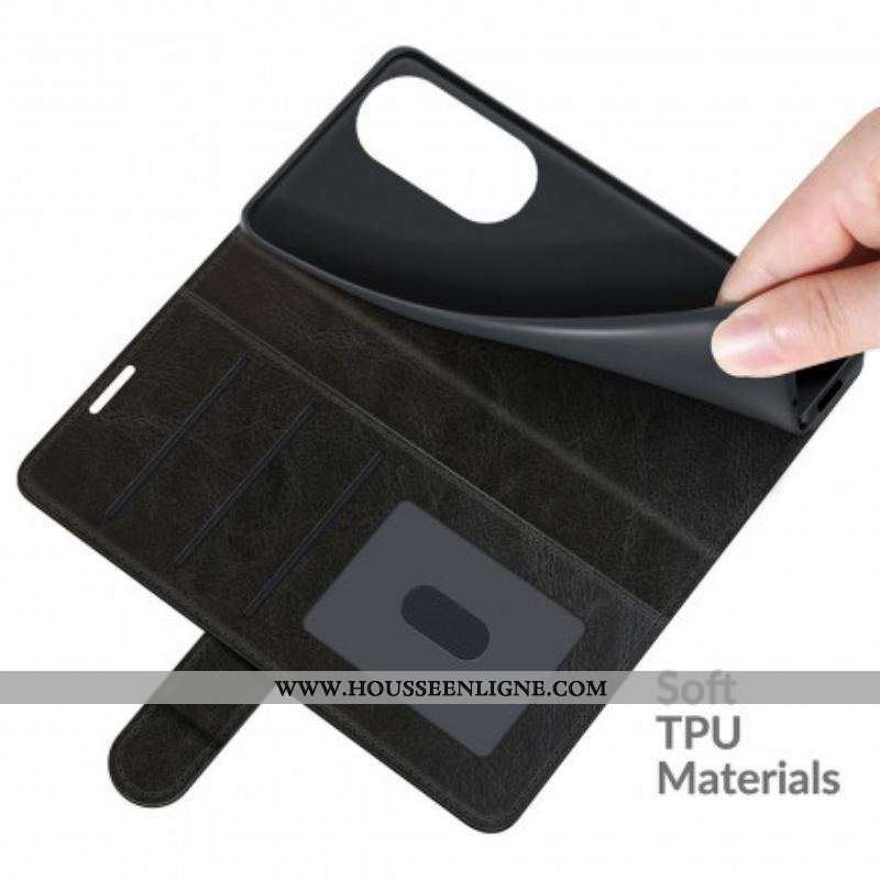 Housse Huawei P50 Pro Style Cuir Design