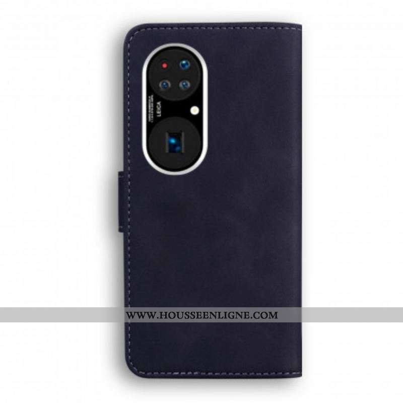 Housse Huawei P50 Pro Style Cuir Vintage Couture