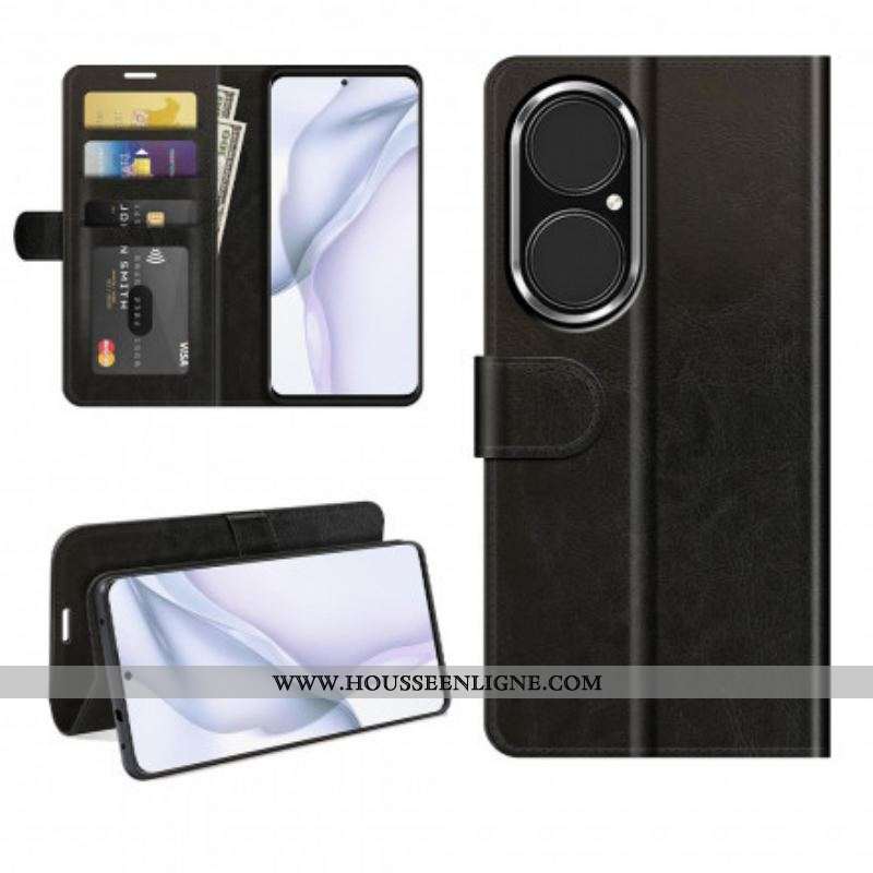 Housse Huawei P50 Style Cuir Design