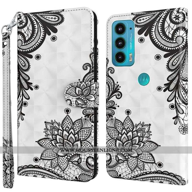 Housse Moto E40 / E30 / E20 Chic Dentelle