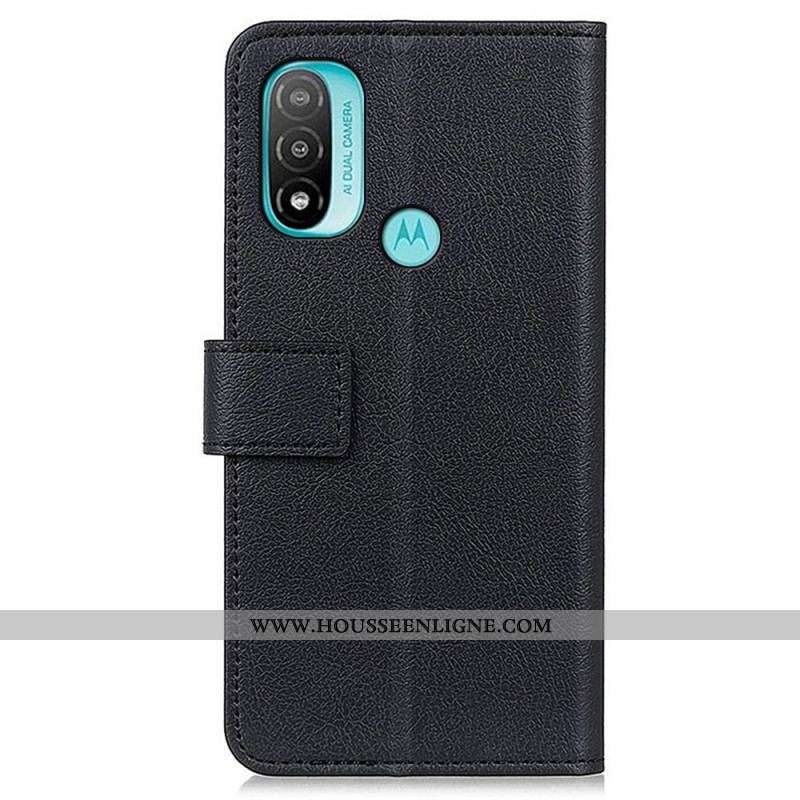 Housse Moto E40 / E30 / E20 Classique Khazneh
