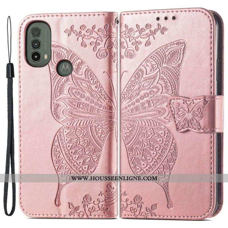 Housse Moto E40 / E30 / E20 Demi Papillons
