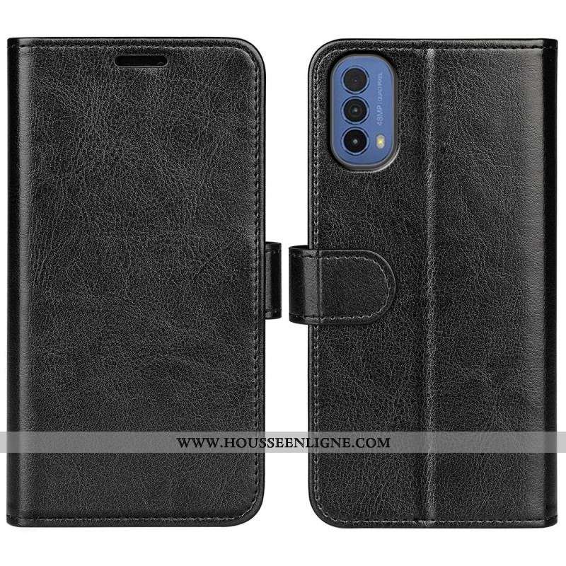 Housse Moto E40 / E30 / E20 Effet Cuir Design