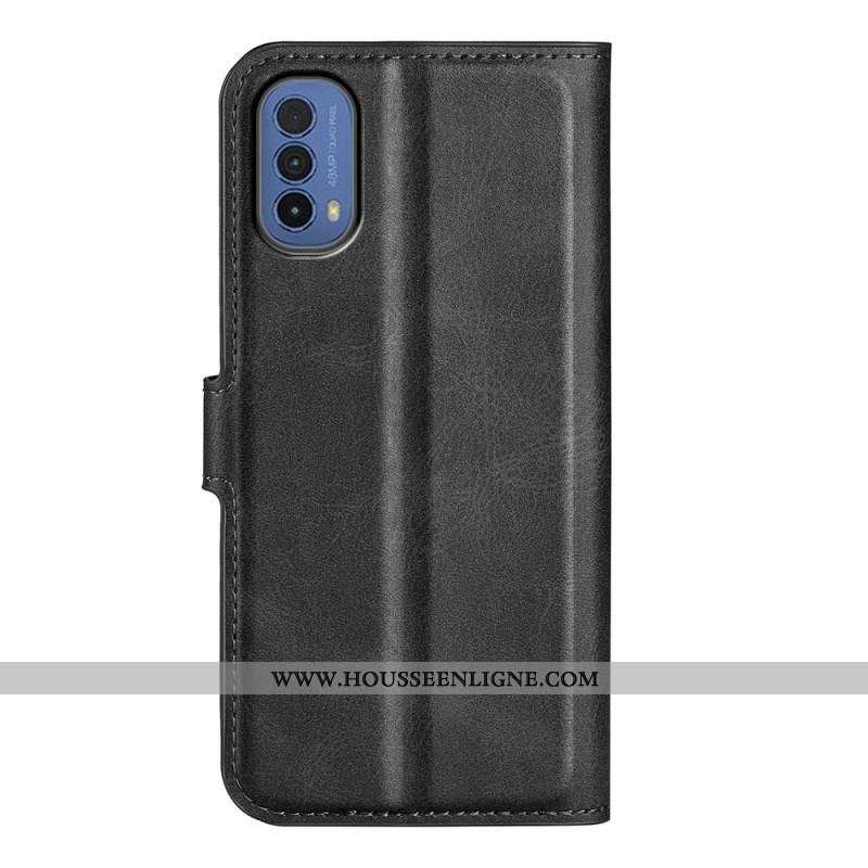 Housse Moto E40 / E30 / E20 Effet Cuir Slim Extrême