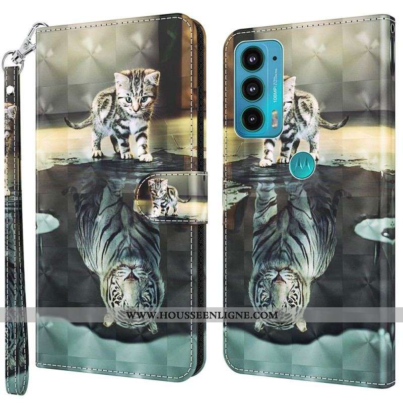 Housse Moto E40 / E30 / E20 Ernest Le Tigre