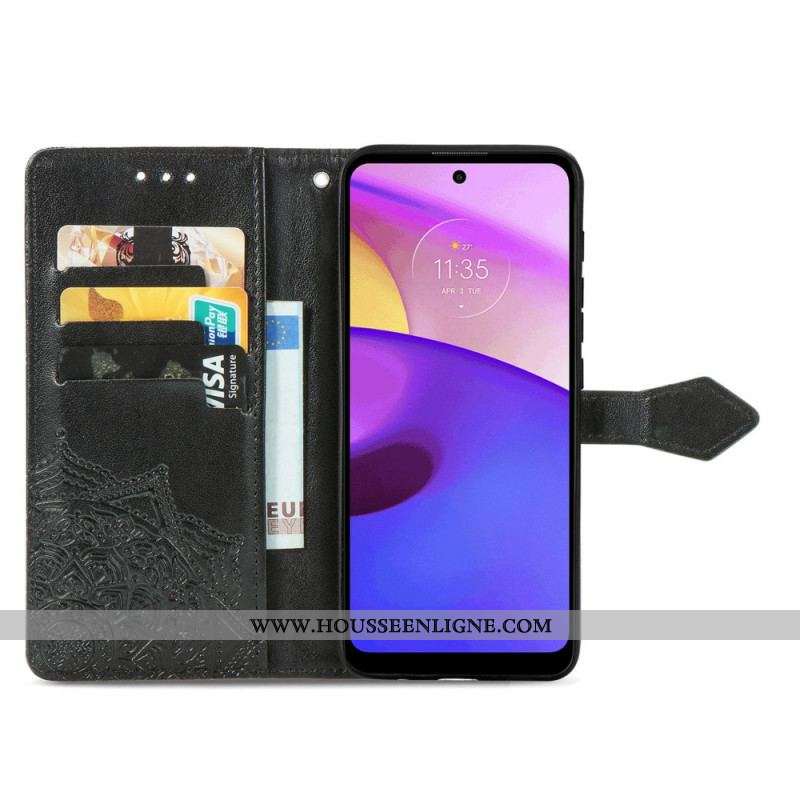 Housse Moto E40 / E30 / E20 Mandala Moyen Age
