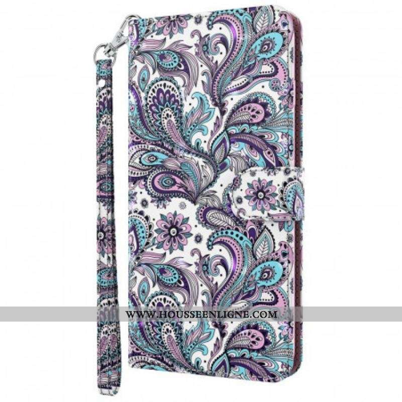 Housse Moto E40 / E30 / E20 Motif Cachemire