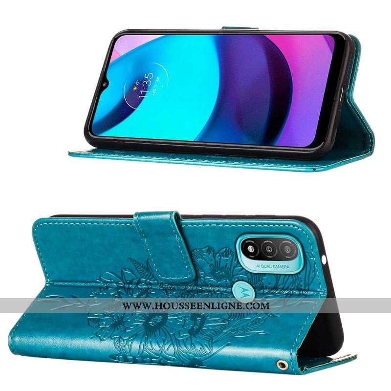 Housse Moto E40 / E30 / E20 Papillon Design
