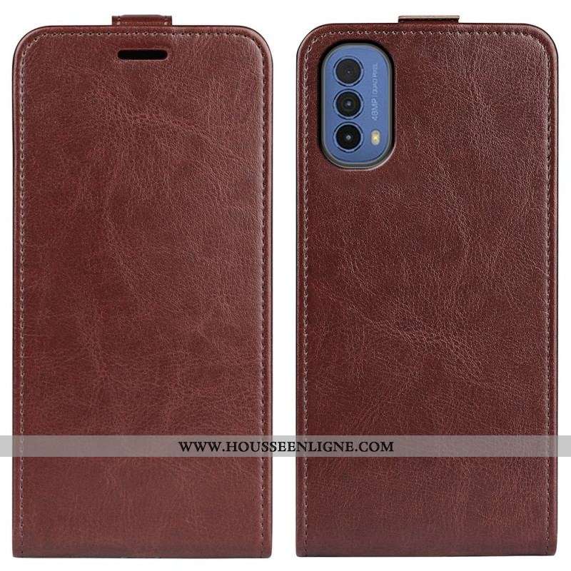 Housse Moto E40 / E30 / E20 Rabattable Retro