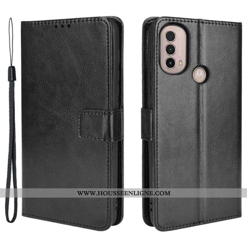 Housse Moto E40 / E30 / E20 Simili Cuir Flashy