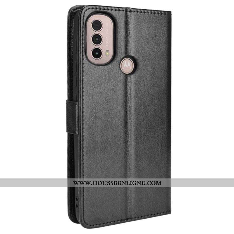 Housse Moto E40 / E30 / E20 Simili Cuir Flashy