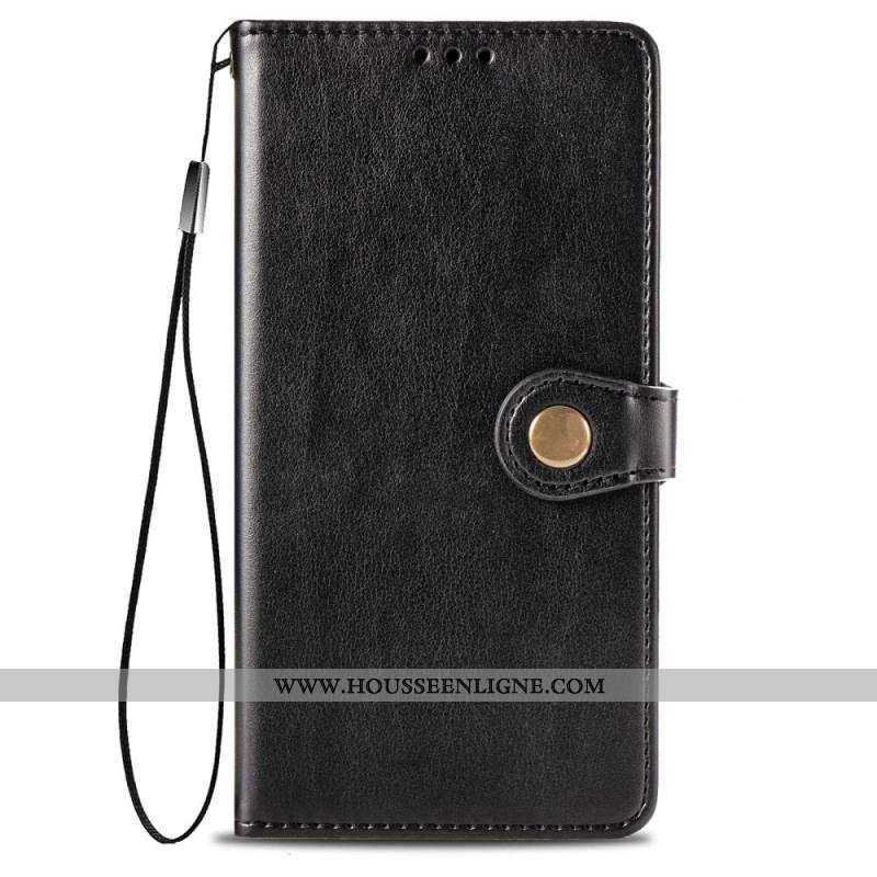 Housse Moto E40 / E30 / E20 Simili Cuir et Fermoir Vintage