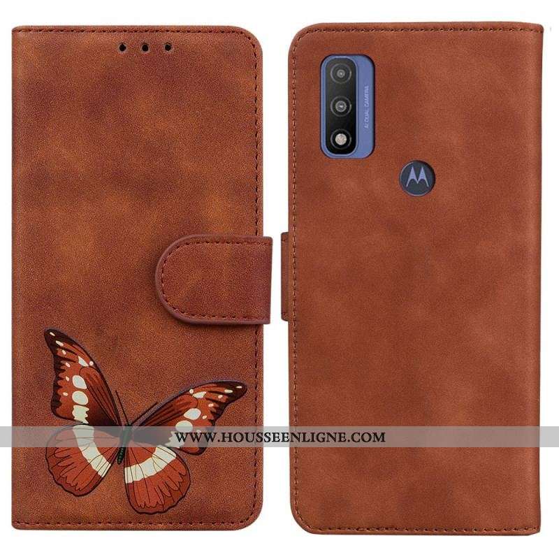 Housse Moto E40 / E30 / E20 Skin-Touch Papillon