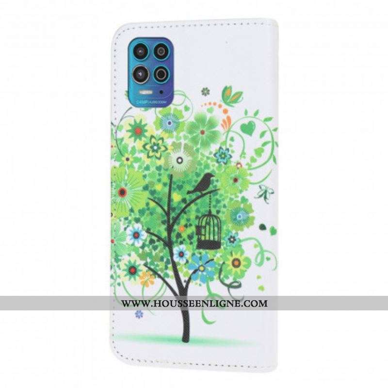 Housse Moto G100 Arbre Fleuri
