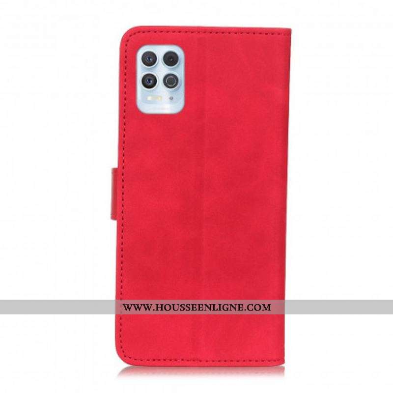 Housse Moto G100 Effet Cuir Vintage KHAZNEH