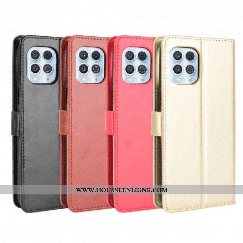 Housse Moto G100 Simili Cuir Flashy